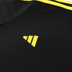 Conjunto Adidas Masculino Bermuda e Camisa Preto e Amarelo