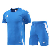 Conjunto Adidas Climacool Masculino - Bermuda e Camisa Azul Claro Com Branco