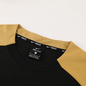 Conjunto Nike Masculino Camisa e Bermuda Preto e Dourado