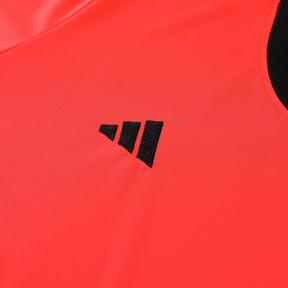 Conjunto Adidas Masculino Camisa Laranja e Bermuda Preta