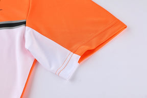 Conjunto Nike Masculino Camisa e Bermuda Laranja e Branco