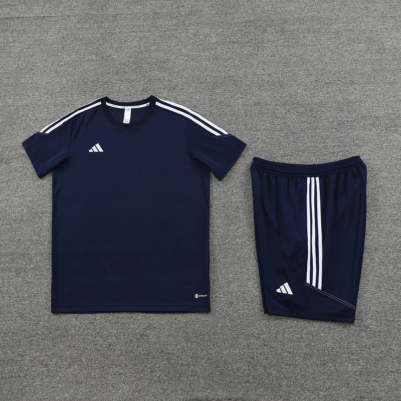 Conjunto Adidas Masculino Bermuda e Camisa Azul Marinho