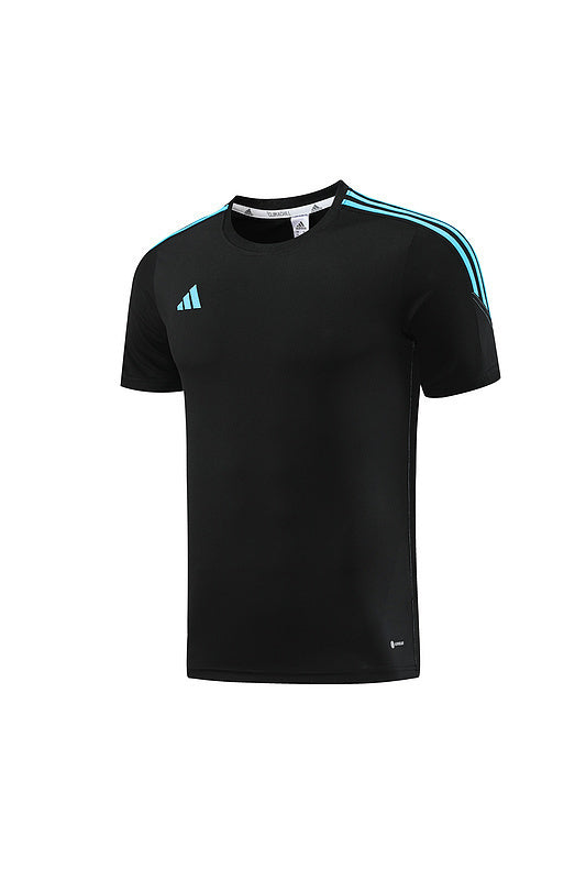 Conjunto Adidas Masculino Bermuda e Camisa Preta e Azul