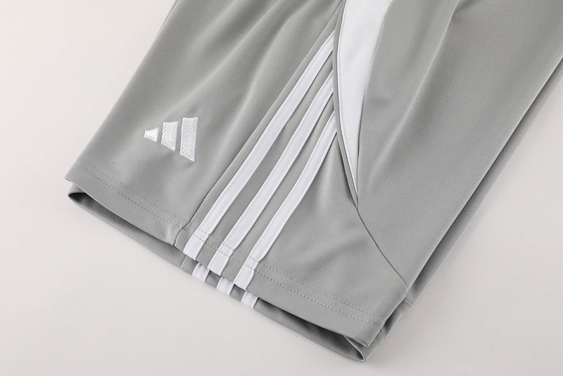 Conjunto Adidas Climacool Masculino - Bermuda e Camisa Cinza Com Branco