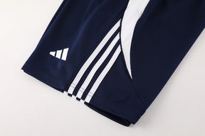 Conjunto Adidas Climacool Masculino - Bermuda e Camisa Azul Marinho Com Branco