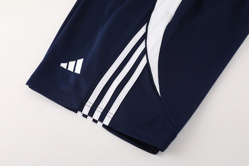 Conjunto Adidas Climacool Masculino - Bermuda e Camisa Azul Marinho Com Branco