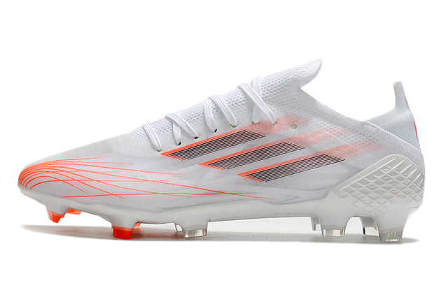 Chuteira Adidas Speedfow.1 FG - Branco/Laranja