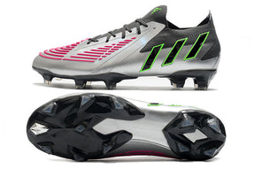 Chuteira Adidas Predator Edge.1 Low Campo FG - Preto/Prata