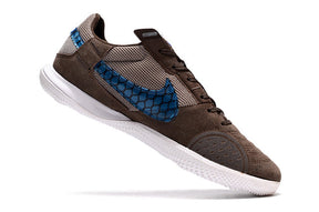 Chuteira Nike Street Gato Futsal IC - Marrom/Azul