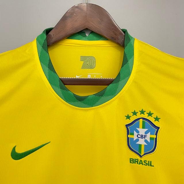 Camisa Feminina Seleção Brasil I 21/22 Nike - Amarela - Loja da Seven Oficial