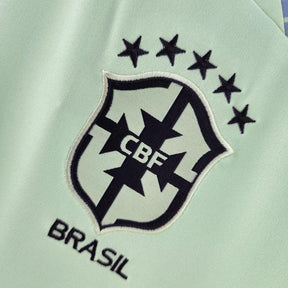 Camisa Pré-Jogo Seleção Brasil 2022 Nike - Verde Claro - Loja da Seven Oficial