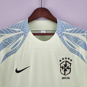 Camisa Pré-Jogo Seleção Brasil 2022 Nike - Verde Claro - Loja da Seven Oficial