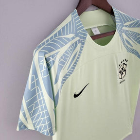 Camisa Pré-Jogo Seleção Brasil 2022 Nike - Verde Claro - Loja da Seven Oficial