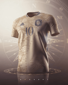 Camisa Seleção Argentina [Conceito Maradona] 21/22 Adidas - Bege - Loja da Seven Oficial
