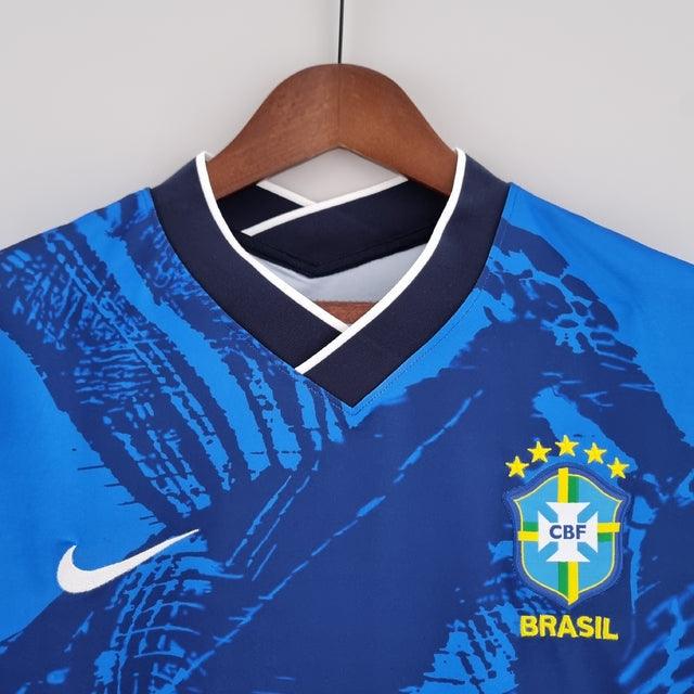 Camisa Seleção Brasil 2022 Nike - Azul - Conceito Azul Escuro - Loja da Seven Oficial