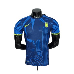 Camisa Seleção Brasil  2022 Nike - Azul - Conceito Nordeste