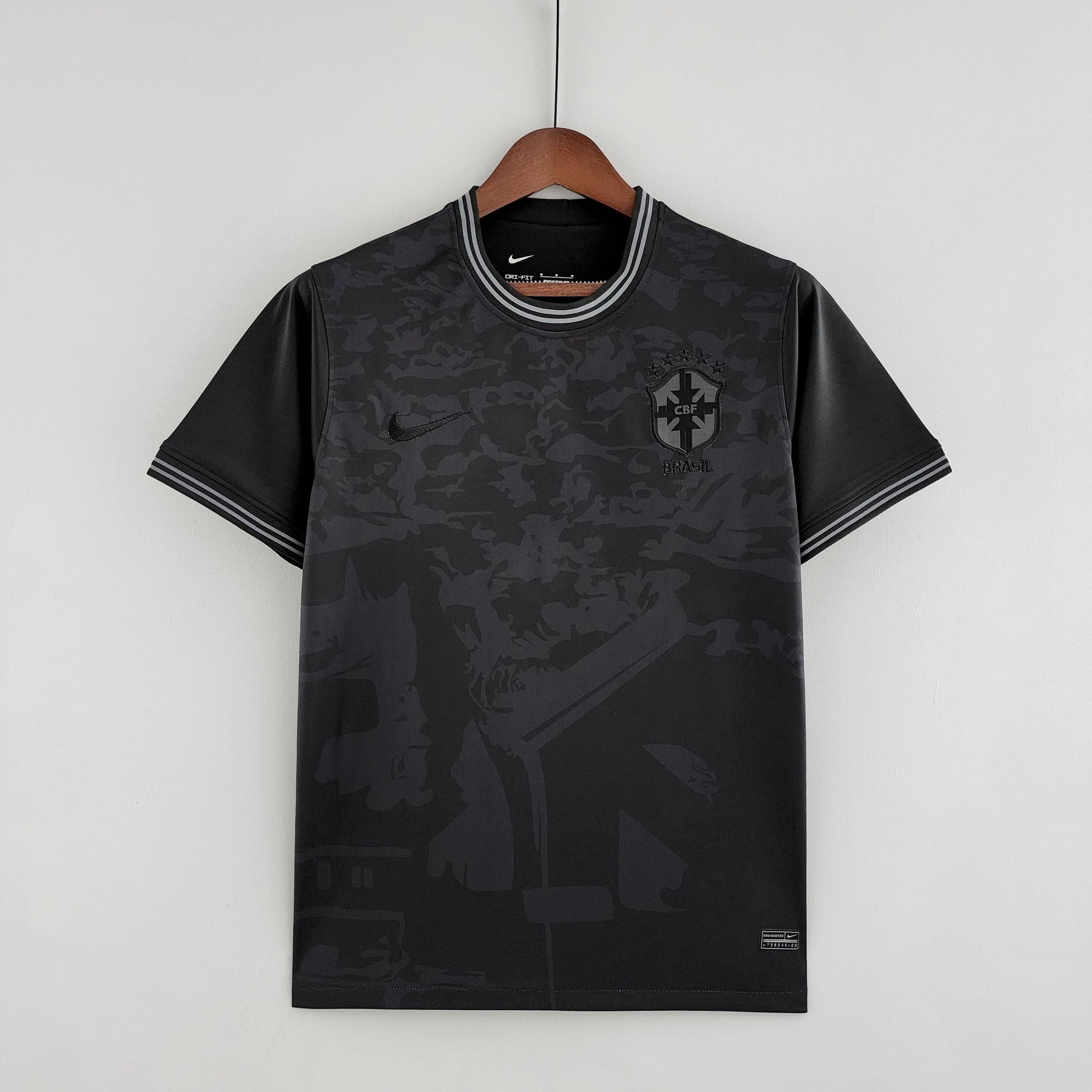 Camisa Seleção Brasil 2022 Nike - Preto - Conceito All Black - Loja da Seven Oficial