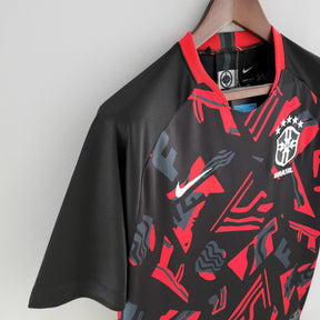 Camisa Seleção Brasil 2022 Nike - Vermelha e Preta - Treino - Loja da Seven Oficial