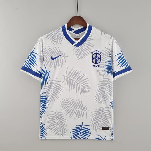 Camisa Seleção Brasil Fourth 2022 Nike - Branco - Conceito Floresta Amazônica - Loja da Seven Oficial