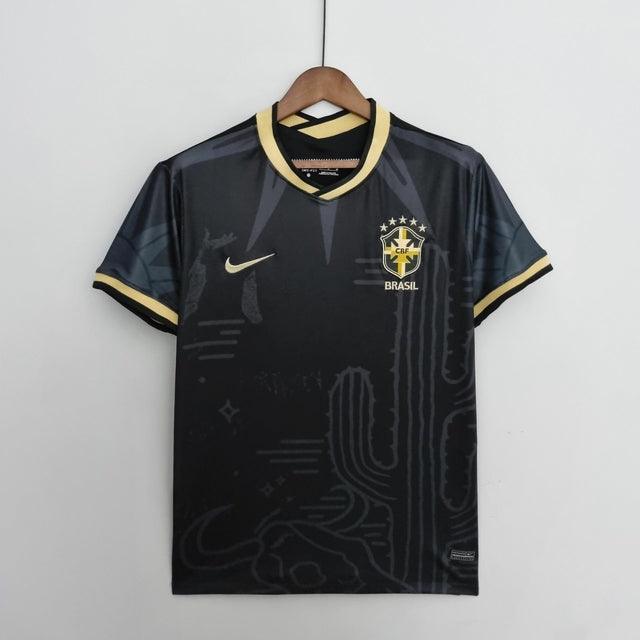 Camisa Seleção Brasil Fourth 2022 Nike - Preto - Conceito Nordeste - Loja da Seven Oficial