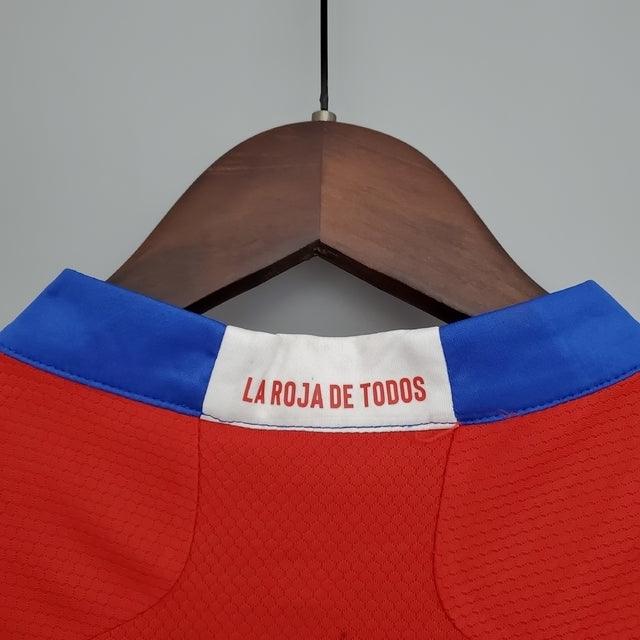 Camisa Seleção Chile I 21/22 Adidas - Vermelho - Loja da Seven Oficial