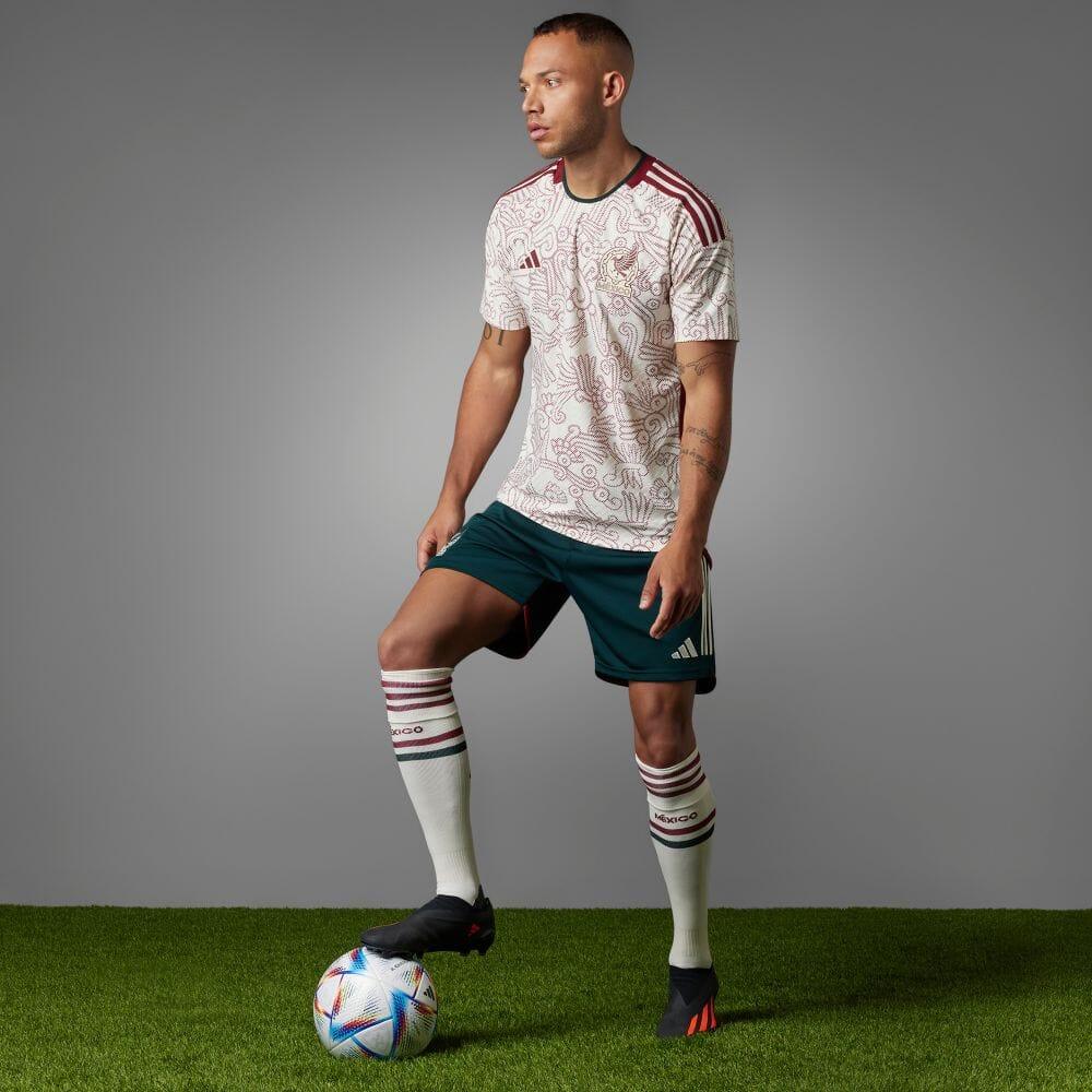 Camisa Seleção México II 2022 Adidas - Bege - Loja da Seven Oficial