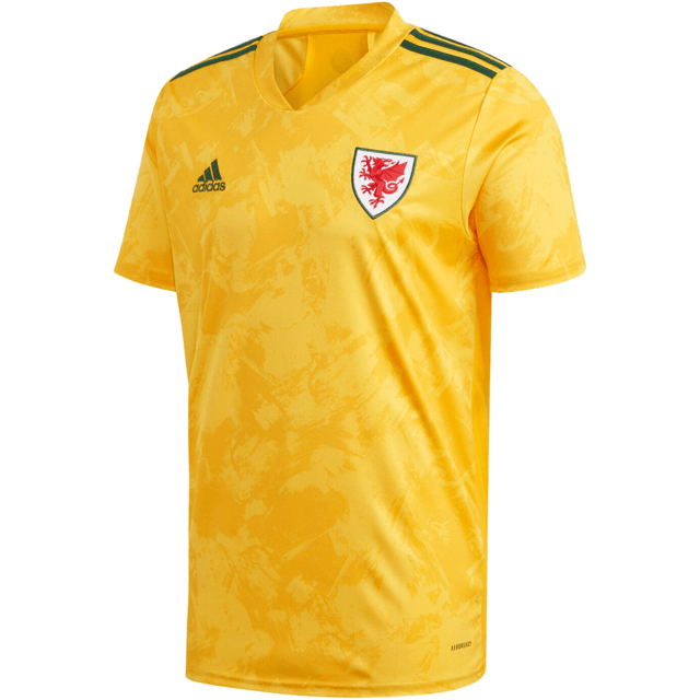 Camisa Seleção País de Gales II 20/21 Adidas - Amarelo - Loja da Seven Oficial