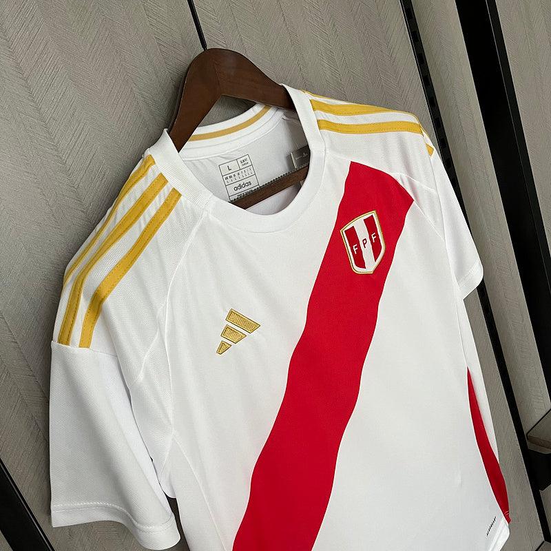 Camisa Seleção Peru I 24/25 Branca - Loja da Seven Oficial