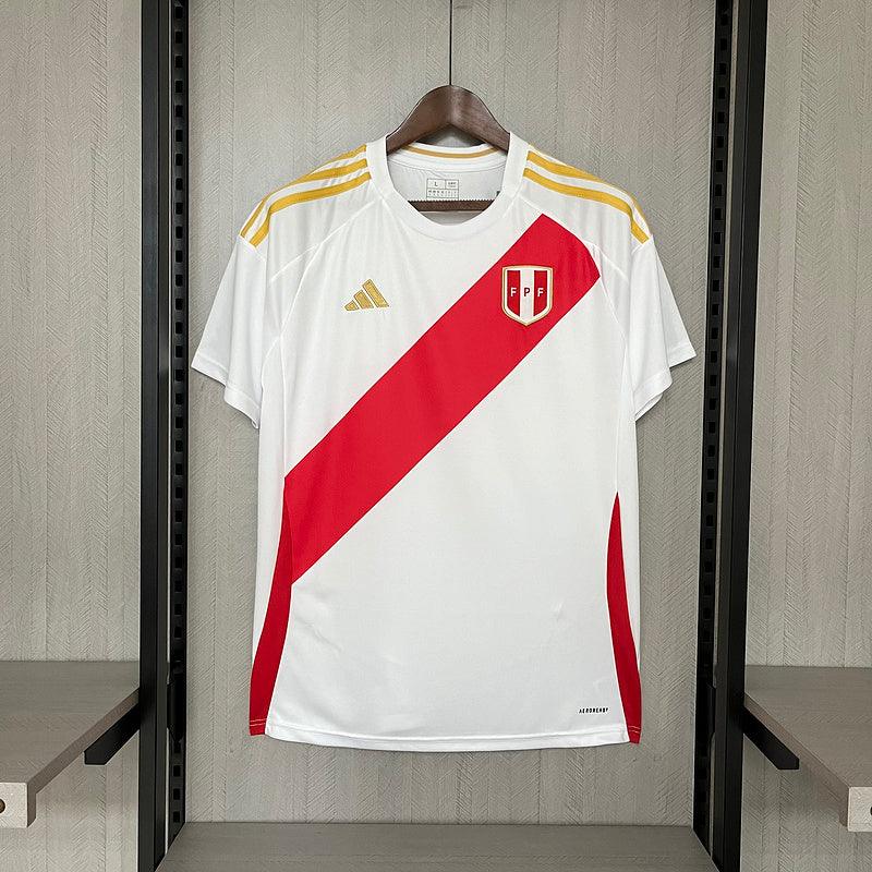 Camisa Seleção Peru I 24/25 Branca - Loja da Seven Oficial