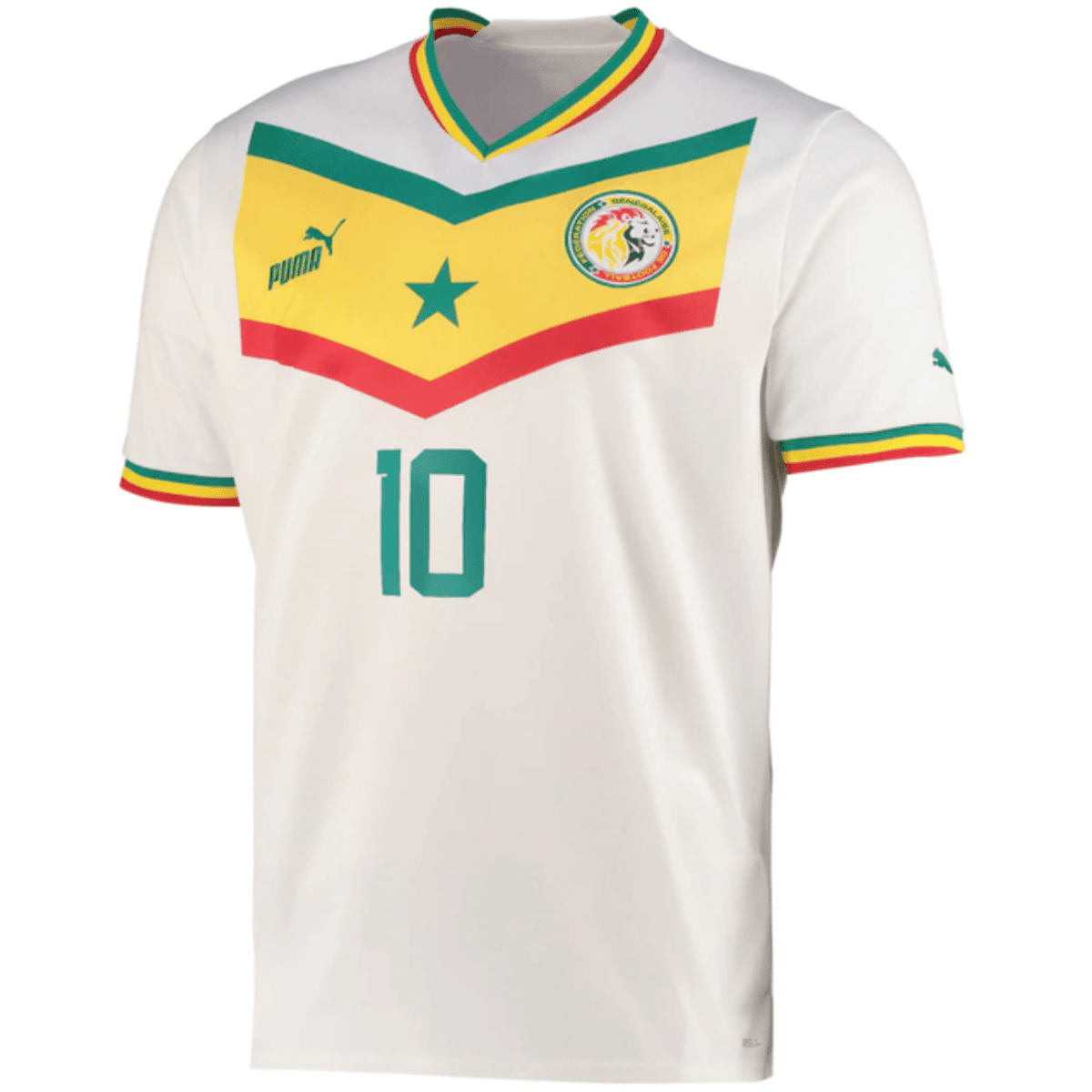 Camisa Seleção Senegal 22/23 Puma [Mané #10] - Branco - Loja da Seven Oficial