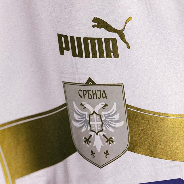Camisa Seleção Sérvia II 2022 Puma - Branco - Loja da Seven Oficial