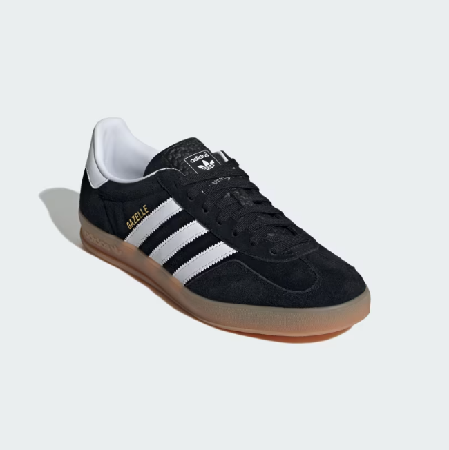 Adidas Gazelle Indoor "Black White Gum" Preto