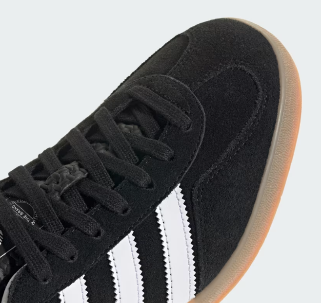 Adidas Gazelle Indoor "Black White Gum" Preto