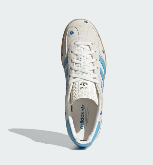 Adidas Gazelle Indoor "Light Blue Floral" Creme