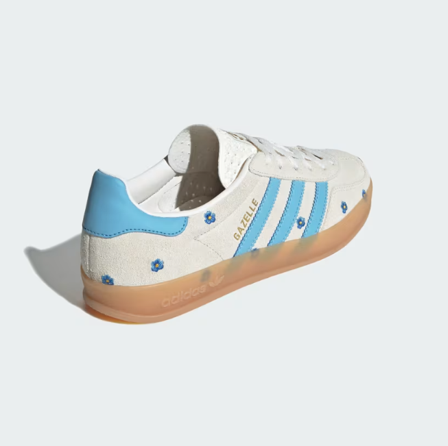Adidas Gazelle Indoor "Light Blue Floral" Creme