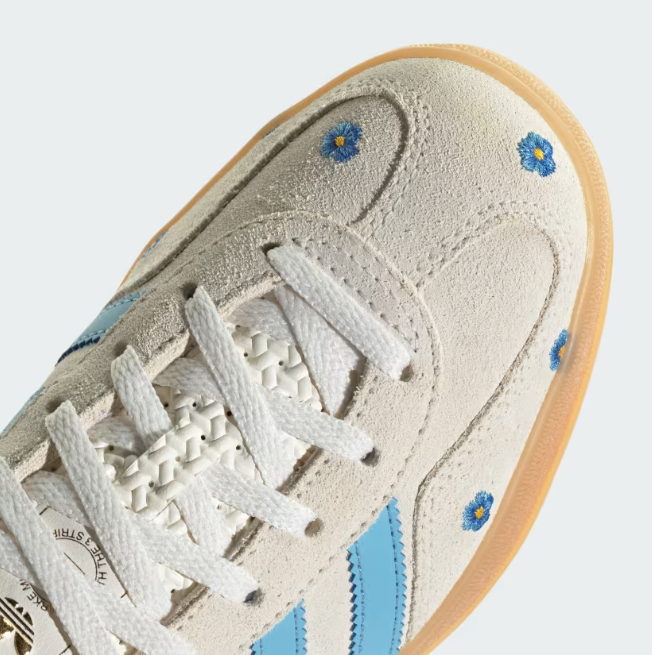 Adidas Gazelle Indoor "Light Blue Floral" Creme