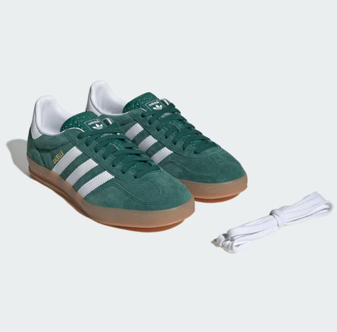 Adidas Gazelle Indoor "Collegiate Green Cloud White Gum" Verde
