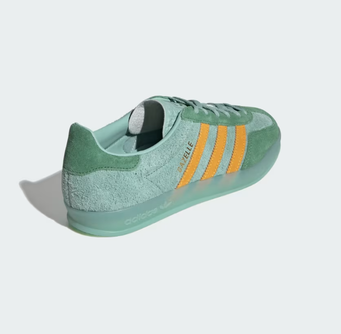 Adidas Gazelle "Hazy Green Crew Yellow" Verde