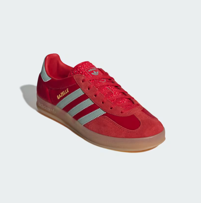 Adidas Gazelle Indoor "Better Scarlet Green Velvet" Vermelho