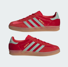 Adidas Gazelle Indoor "Better Scarlet Green Velvet" Vermelho