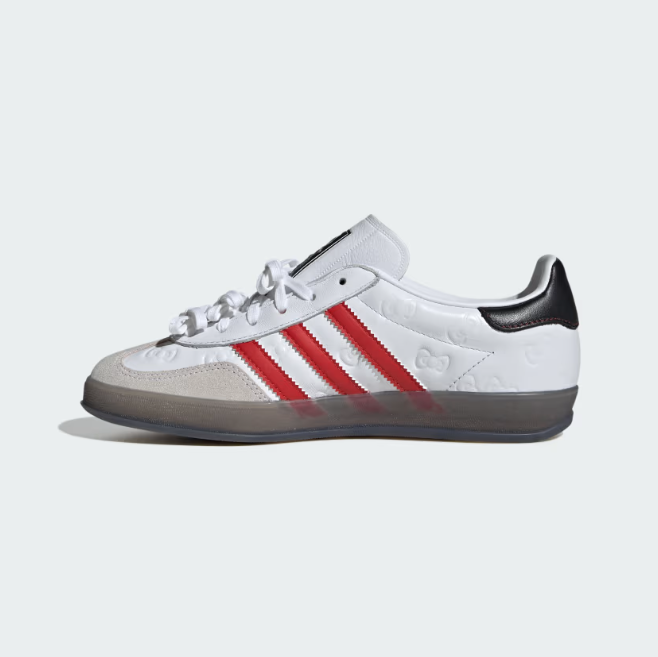 Adidas Gazelle Indoor x Hello Kitty "Anniversary Cloud White Red" Branco