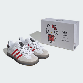 Adidas Gazelle Indoor x Hello Kitty "Anniversary Cloud White Red" Branco