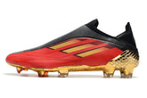 Chuteira Adidas Speedfow+ FG - Preto/Vermelho/Dourado