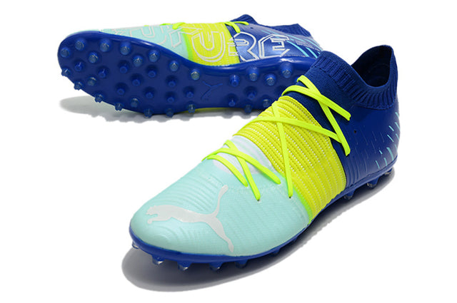 Chuteira Puma Future Z 1.1 MG - Azul/Amarelo