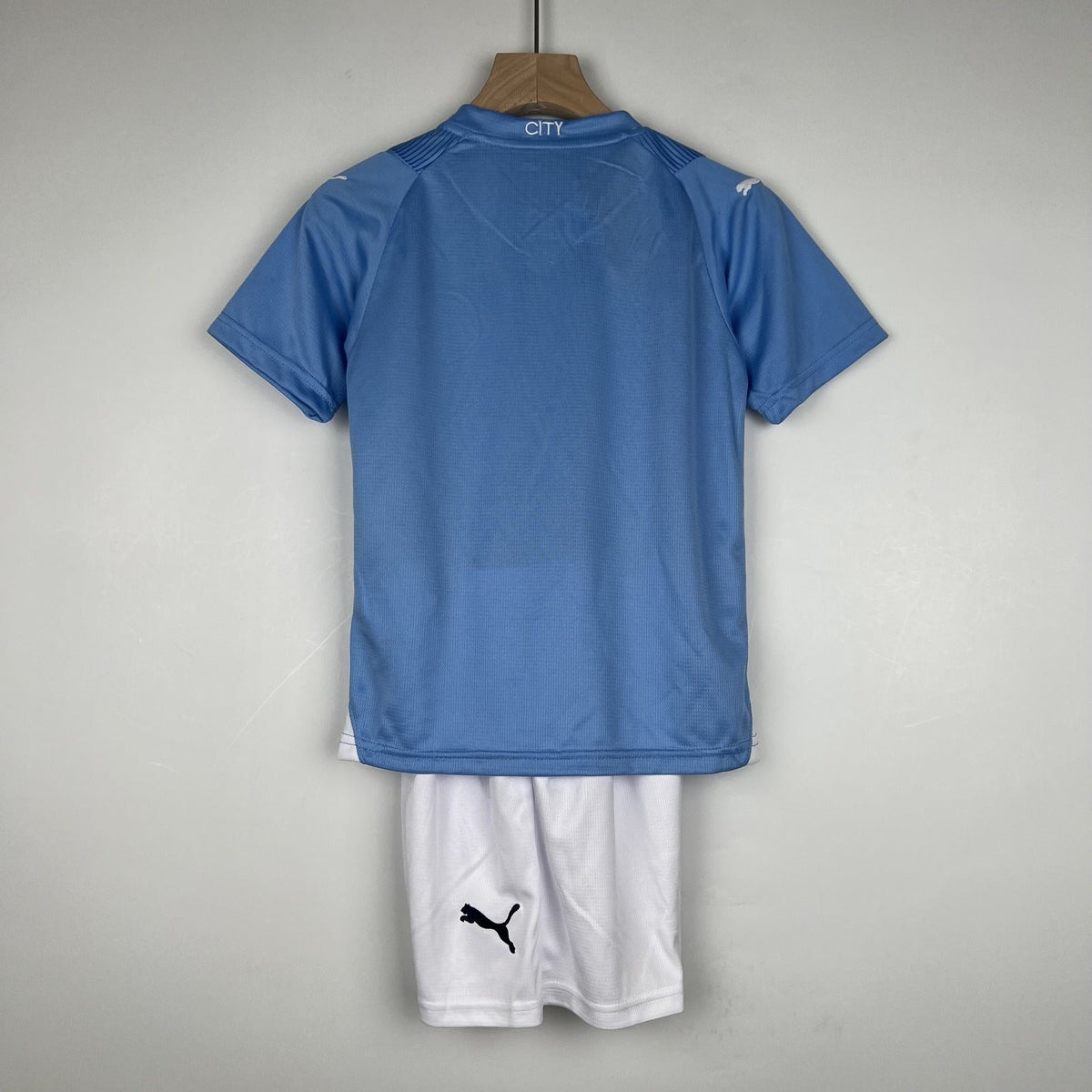 Kit Infantil Manchester City I 23/24 Puma - Azul