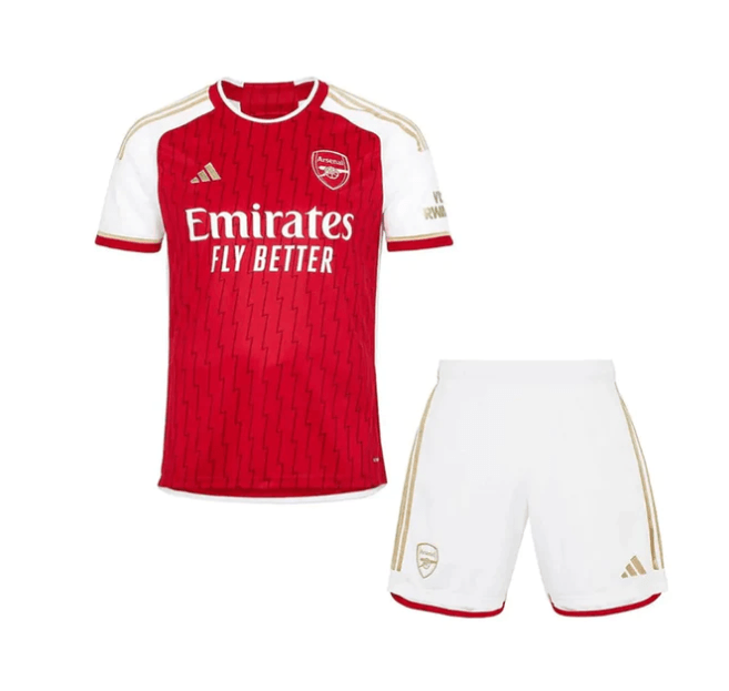Kit Infantil Arsenal Home 23/24 - Vermelho