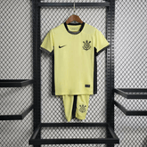Kit Infantil Nike Corinthians III 2023/24 - Amarelo