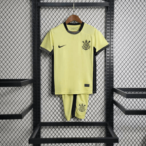 Kit Infantil Nike Corinthians III 2023/24 - Amarelo