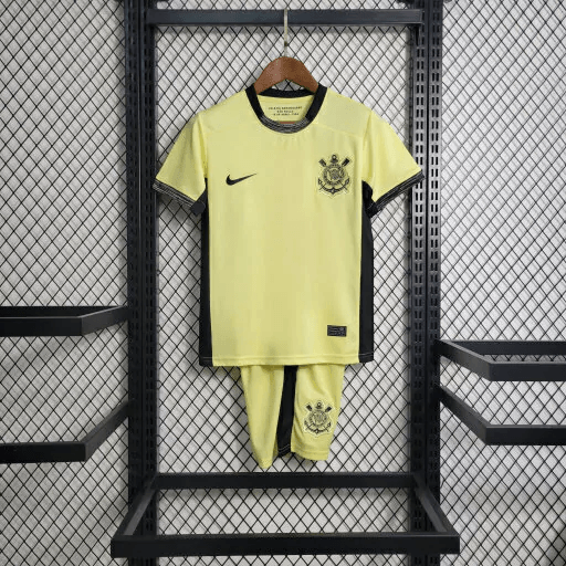 Kit Infantil Nike Corinthians III 2023/24 - Amarelo