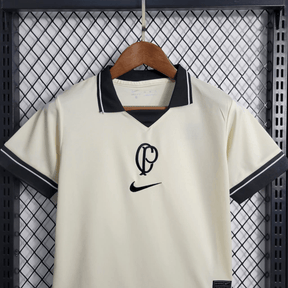 Conjunto Infantil Nike Corinthians IV 2023/24 - Creme - Loja da Seven Oficial